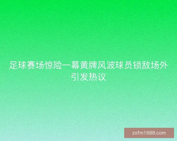 足球赛场惊险一幕黄牌风波球员锁敌场外引发热议